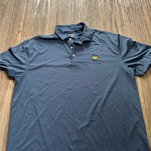 Masters Tech Navy Polo Shirt Classic Design